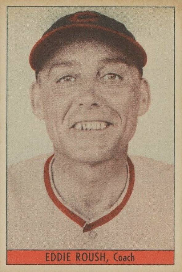 1939 Cincinnati Reds Team Issue Eddie Roush # Baseball Card