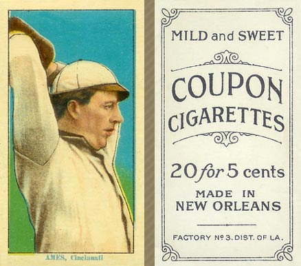 1914 Coupon Cigarettes (Type 2) Ames, Cincinnati #1 Baseball Card