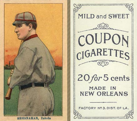 1914 Coupon Cigarettes (Type 2) Bresnahan, Toledo #15 Baseball Card