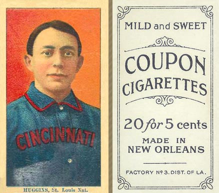 1914 Coupon Cigarettes (Type 2) Huggins, St. Louis Nat. #83 Baseball Card