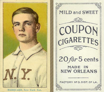 1914 Coupon Cigarettes (Type 2) Marquard, New York Nat. #110 Baseball Card