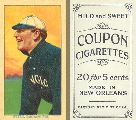1914 Coupon Cigarettes (Type 2) Frank Smith #157 Baseball Card