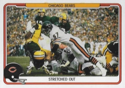 1982 Fleer Team Action Bears-Stretched out #8 Football Card