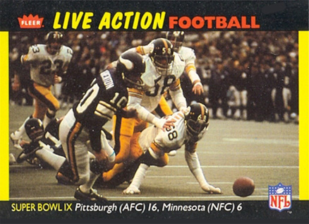 1987 Fleer Team Action Super Bowl IX #73 Football Card