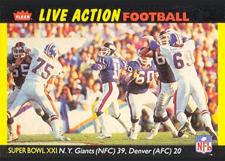 1987 Fleer Team Action Super Bowl XXI #86 Football Card