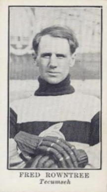 1912 Imperial Tobacco Lacrosse Black & White Fred Rowntree #3 Hockey Card