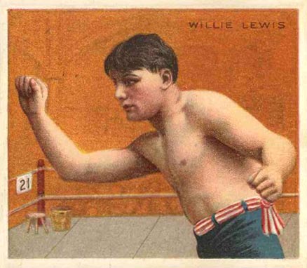 1910 Champion Pugilist Willie Lewis # Other Sports Card