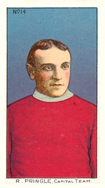 1910 Imperial Tobacco R. Pringle Capital Team #14 Hockey Card