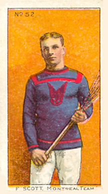 1910 Imperial Tobacco F. Scott #52 Hockey Card