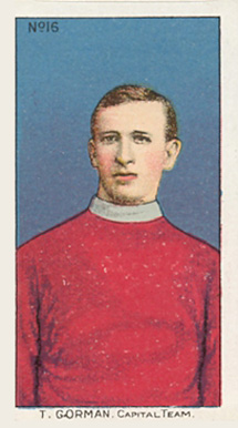 1910 Imperial Tobacco T. Gorman Capital Team #16 Hockey Card