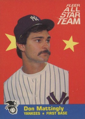1986 Fleer All-Stars Don Mattingly #1 Baseball Card