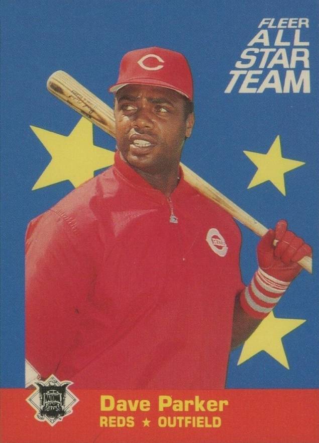 1986 Fleer All-Stars Dave Parker #6 Baseball Card