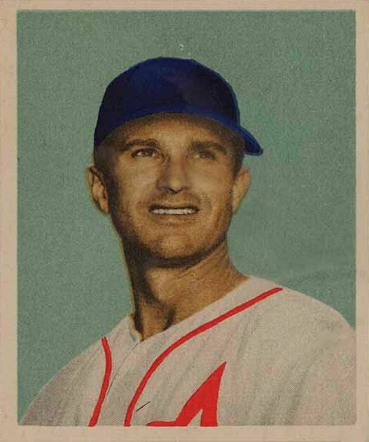 1949 Bowman Pacific Coast League Gene Handley #34 Baseball Card
