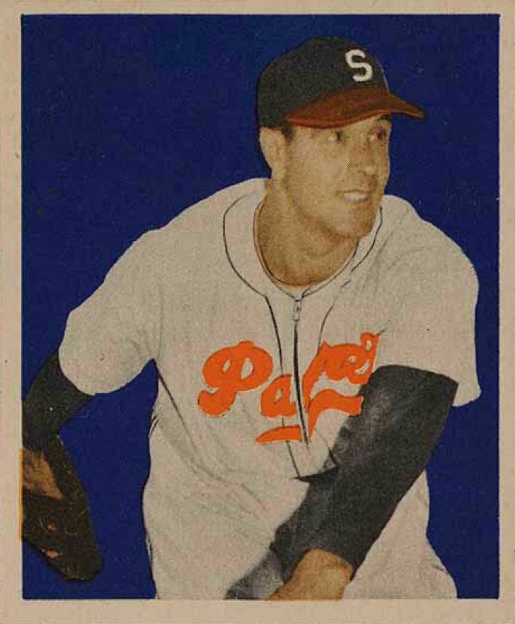 1949 Bowman Pacific Coast League Tom Seats #35 Baseball Card