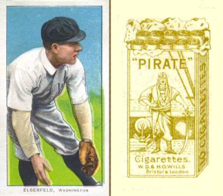 1912 Pirate Cigarettes Kid Elberfeld #23 Baseball Card