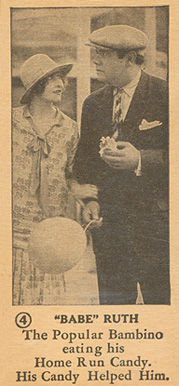 1928 George Ruth Candy Co. The popular Bambino #4 Baseball Card
