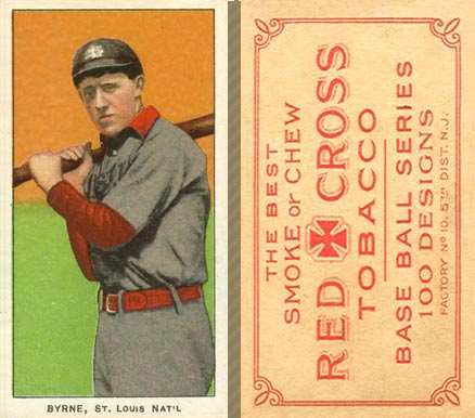 1910 Red Cross Tobacco Type 1 Bobby Byrne # Baseball Card