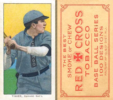 1910 Red Cross Tobacco Type 1 Joe Tinker # Baseball Card