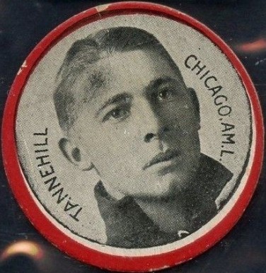1912 Colgan's Chips Red Border Lee Tannehill # Baseball Card