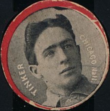 1912 Colgan's Chips Red Border Joe Tinker # Baseball Card