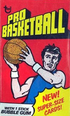 1970 Unopened Packs 1976 Topps Wax Pack #76Twp Basketball Card