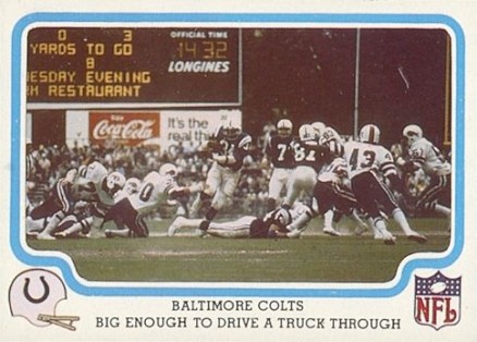 1979 Fleer Team Action Colts-Big enough to drive.. #3 Football Card