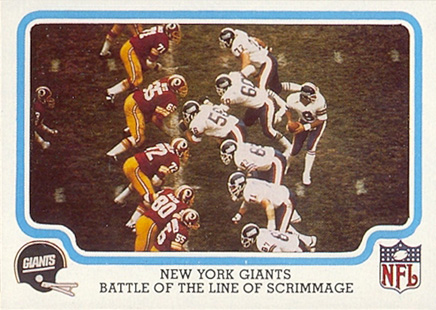 1979 Fleer Team Action New York Giants #35 Football Card