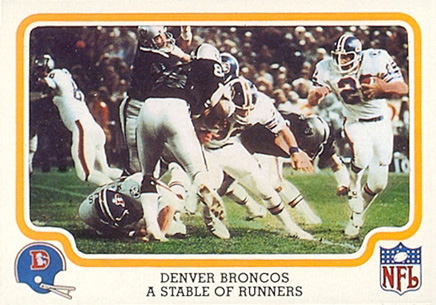 1979 Fleer Team Action Broncos-A stable of runners #15 Football Card