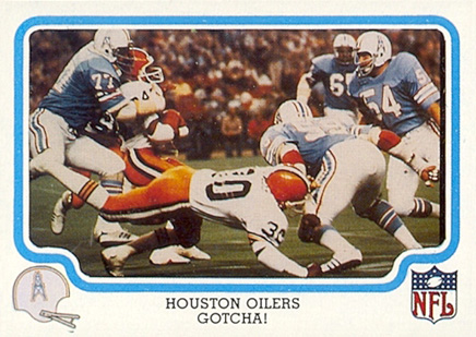 1979 Fleer Team Action Oilers-Gotcha! #22 Football Card