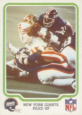 1979 Fleer Team Action New York Giants #36 Football Card