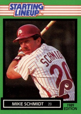 1989 Kenner Starting Lineup Mike Schmidt # Baseball Card