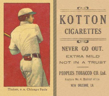 1911 Kotton Joe Tinker # Baseball Card