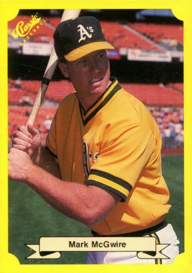 1987 Classic Travel Update Yellow Mark McGwire #121 Baseball Card