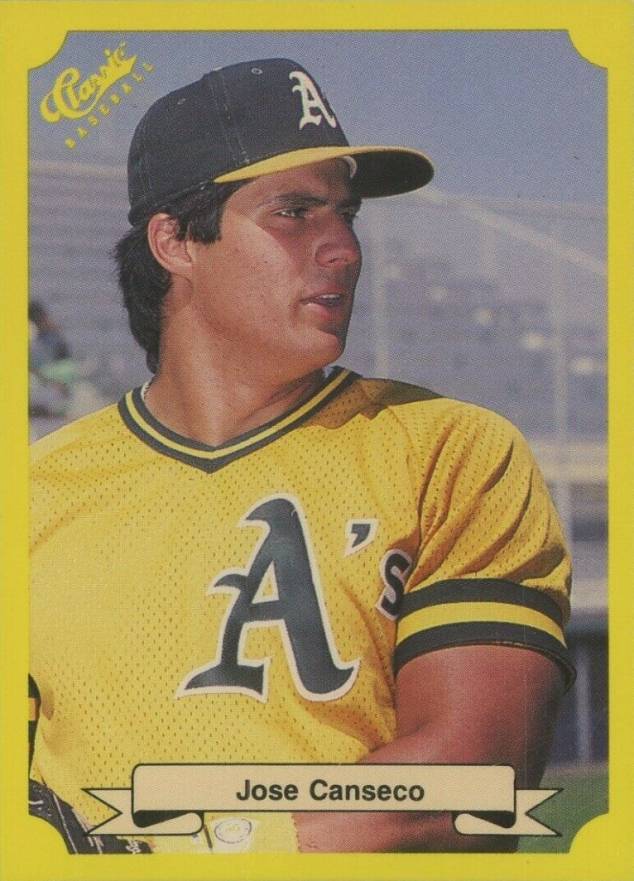 1987 Classic Travel Update Yellow Jose Canseco #125 Baseball Card