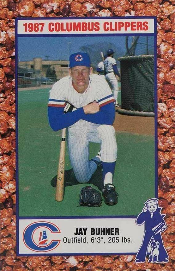 1987 Police Columbus Clippers Jay Buhner # Baseball Card