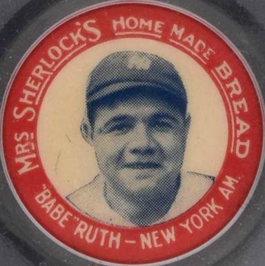 1924 Mrs. Sherlock Bread Pins Babe Ruth # Baseball Card