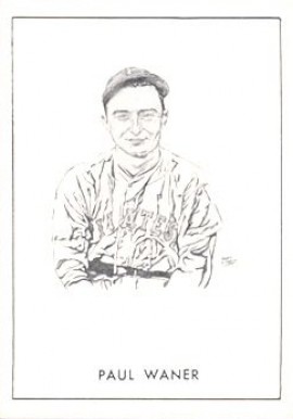 1950 Callahan Hall of Fame Paul Waner # Baseball Card