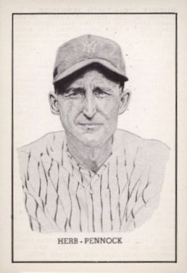 1950 Callahan Hall of Fame Herb Pennock # Baseball Card