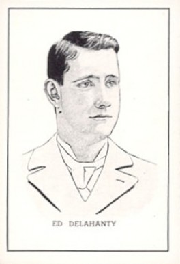 1950 Callahan Hall of Fame Ed Delahanty # Baseball Card