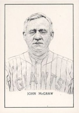 1950 Callahan Hall of Fame John McGraw # Baseball Card