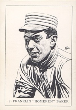 1950 Callahan Hall of Fame J. Franklin Baker # Baseball Card