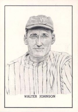 1950 Callahan Hall of Fame Walter Johnson # Baseball Card