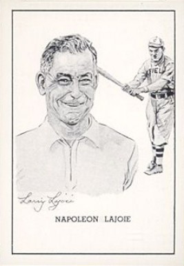 1950 Callahan Hall of Fame Napoleon Lajoie # Baseball Card