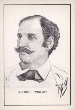 1950 Callahan Hall of Fame George Wright # Baseball Card