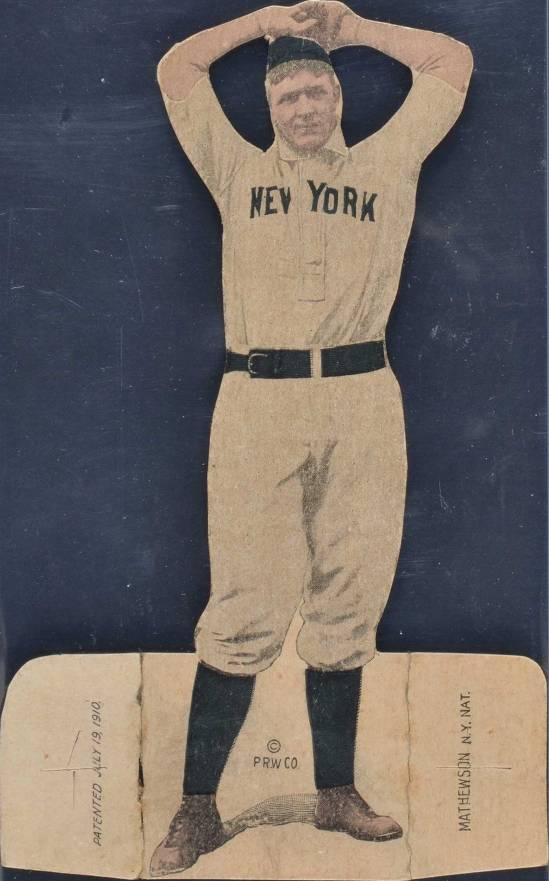 1910 American Caramel Die-Cuts Christy Mathewson # Baseball Card