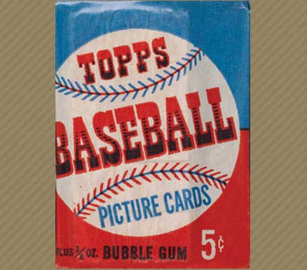 1950 Unopened Packs (1950's) 1953 Topps 5 Cent Wax Pack #53T5wp Baseball Card