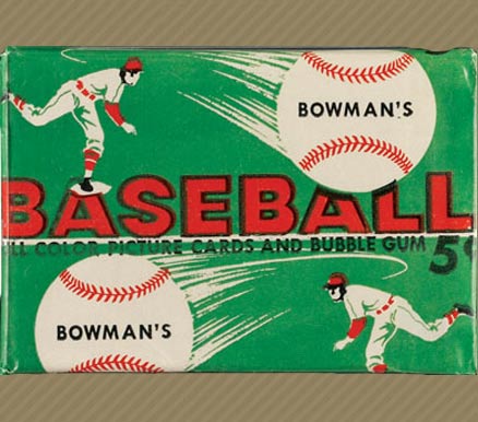1950 Unopened Packs (1950's) 1954 Bowman 5 Cent Wax Pack #54B5CWP Baseball Card
