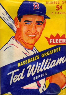 1950 Unopened Packs (1950's) 1959 Fleer Ted Williams Wax Pack #59FWP Baseball Card