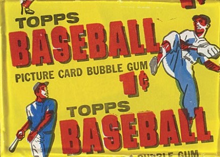 1950 Unopened Packs (1950's) 1956 Topps 1 Cent Wax Pack #56t1cwp Baseball Card