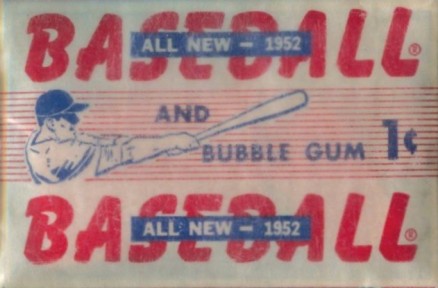 1950 Unopened Packs (1950's) 1952 Bowman 1 Cent Wax Pack #52B1cwp Baseball Card